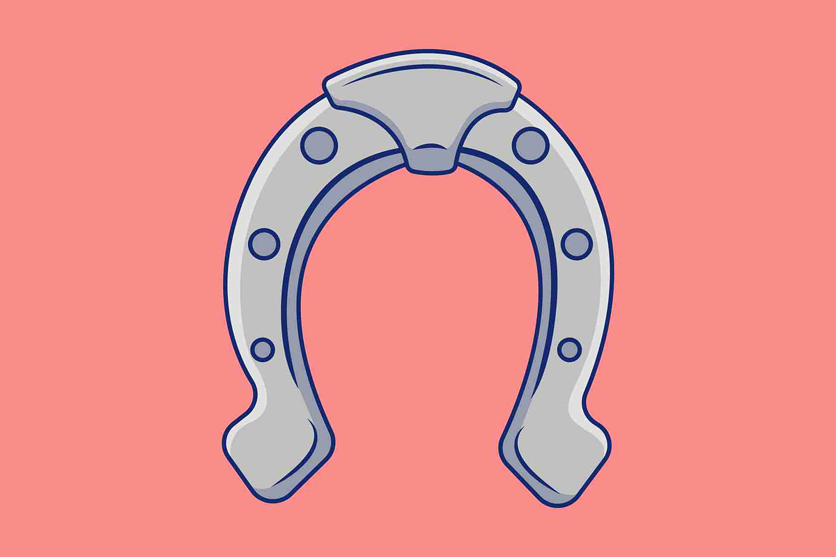 Horse Shoe Cartoon Vector Icons, an Object Illustration by Artstorystudio (Photo 2 of 3)