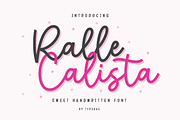 Ralle Calista - Sweet Script Font, a Script Font by Typebae (Thumbnail 1 of 8)