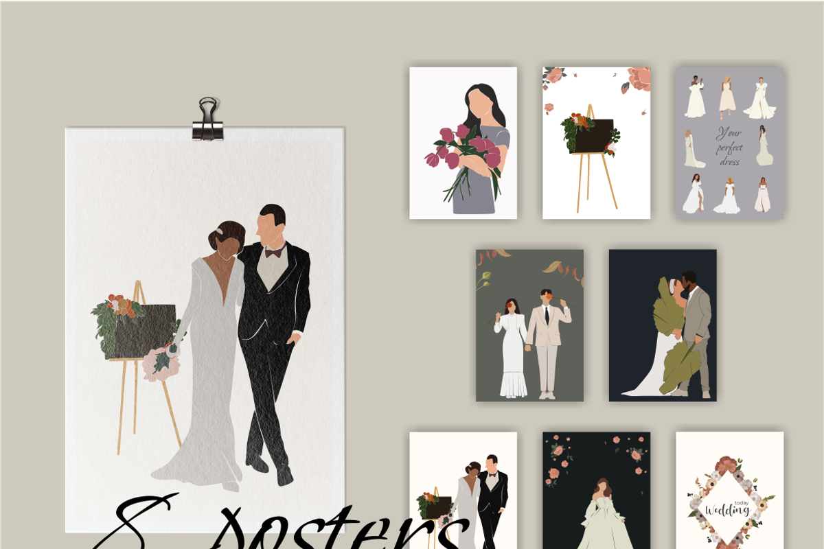 Wedding Illustrations vector, a Decorative Illustration by Yana_mide (Photo 5 of 11)