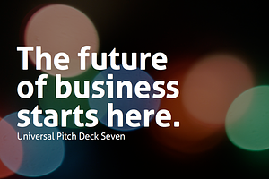 Universal Pitch Deck Seven PowrPoint