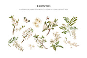 Gentle Spring with White Flowers, a Pattern Graphic by Yello_illustration (Thumbnail 5 of 16)