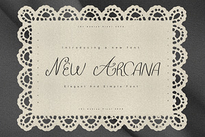 New Arcana | Minimalist Cursive Font