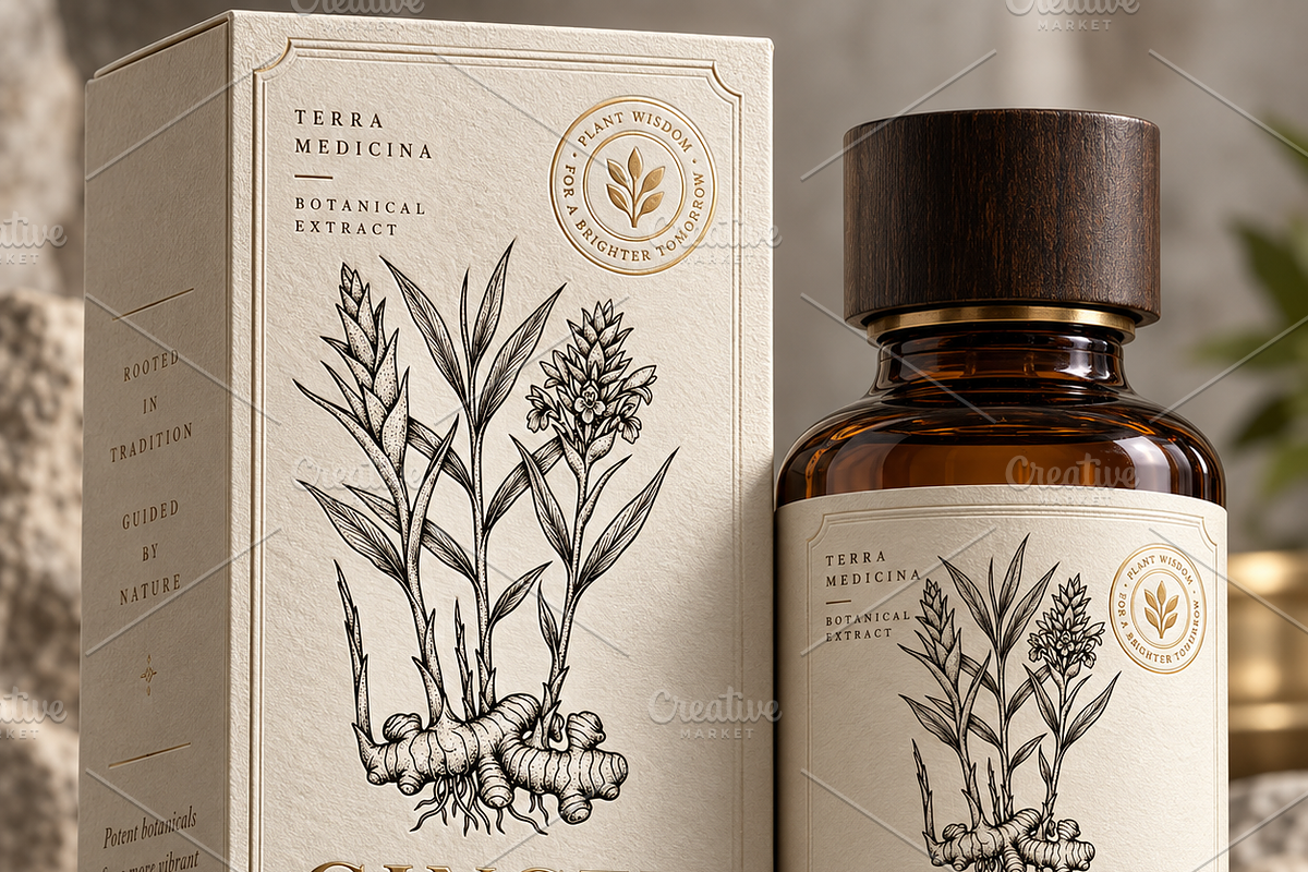 30 Medicinal Herbs & Plants, a Decorative Illustration by Gonez Studio (Photo 14 of 19)