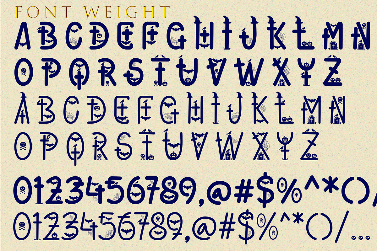 Halloween Decorative Font, a Sans Serif Font by 177Studio (Photo 8 of 8)