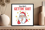 Funny Christmas Sarcastic Santa Png, an Illustration by Black Bird Studio (Thumbnail 4 of 4)