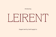 Leirent – Elegant Serif, a Serif Font by Craft Supply Co. (Thumbnail 1 of 8)