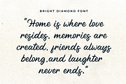 Bright Diamond - Handwritten Font, a Script Font by zeenesia (Thumbnail 13 of 16)