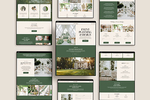 Event Planner Squarespace Website