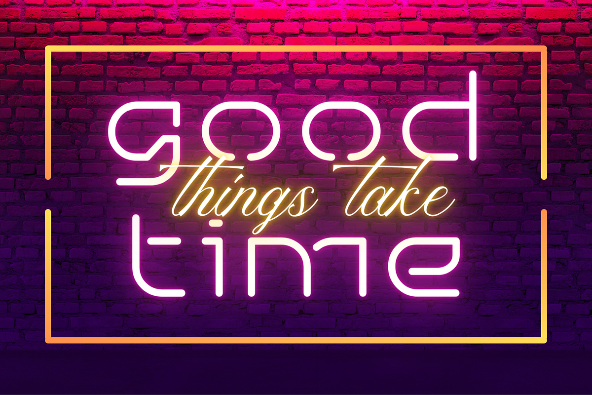 Neon Bright – Neon Display Font, a Sans Serif Font by Sronstudio (Photo 7 of 14)