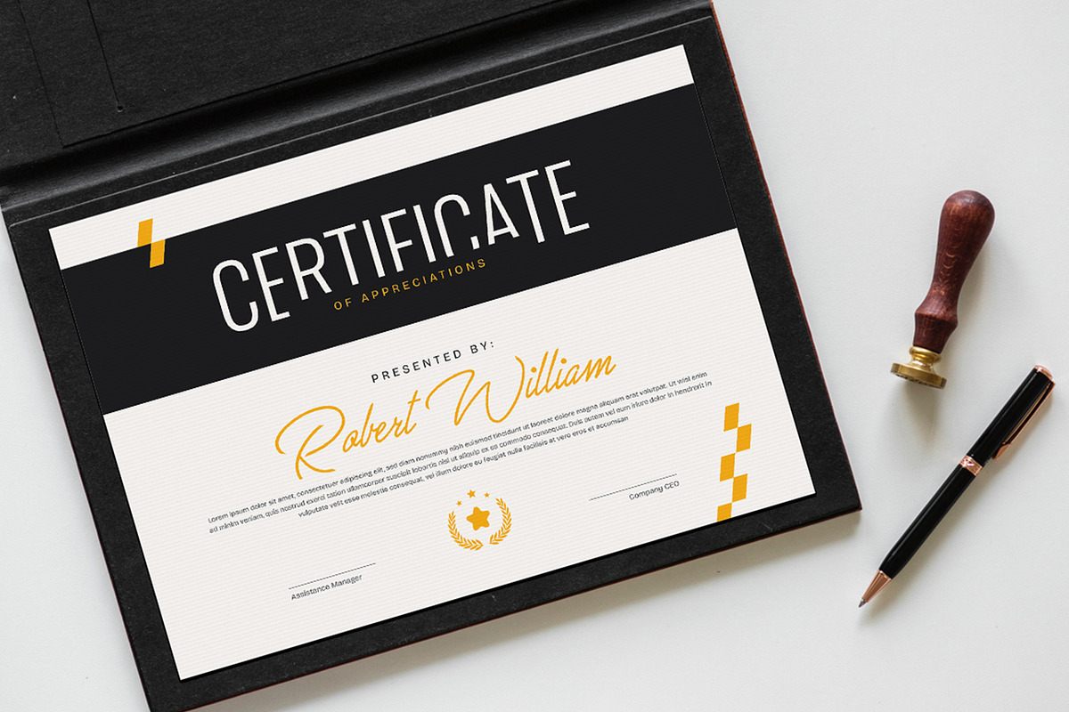 Multipurpose Certificate Template, a Stationery Template by HiveArts (Photo 2 of 2)
