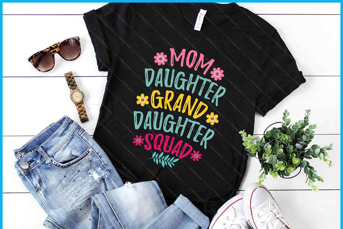 Mom Daughter Squad Matching SVG PNG, a Graphic by Creativeusart (Photo 1 of 4)