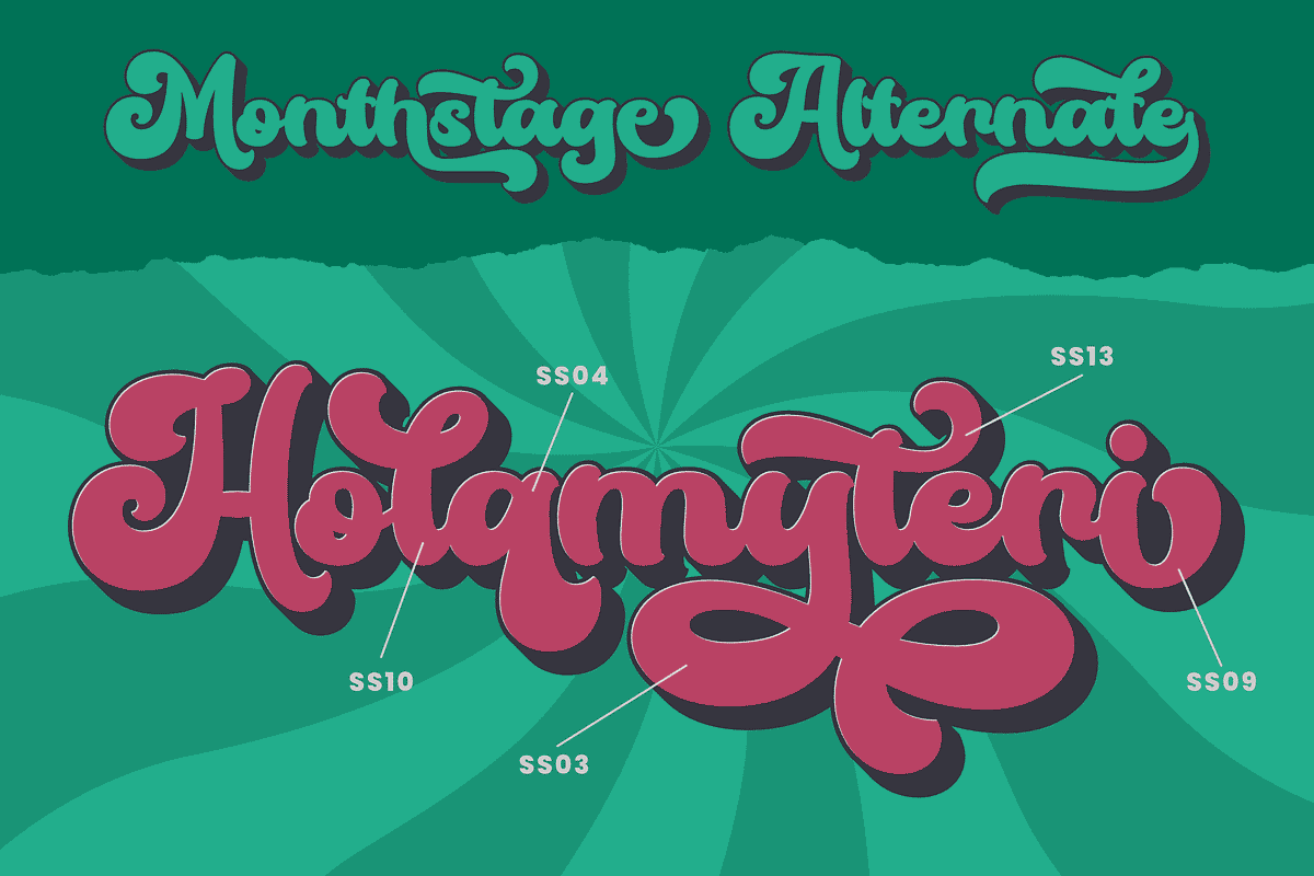 Monthstage, a Script Font by ahweproject (Photo 8 of 11)
