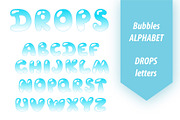 Bubble letters. Water drop alphabet, a Decorative Illustration by MalinaShop (Thumbnail 2 of 3)