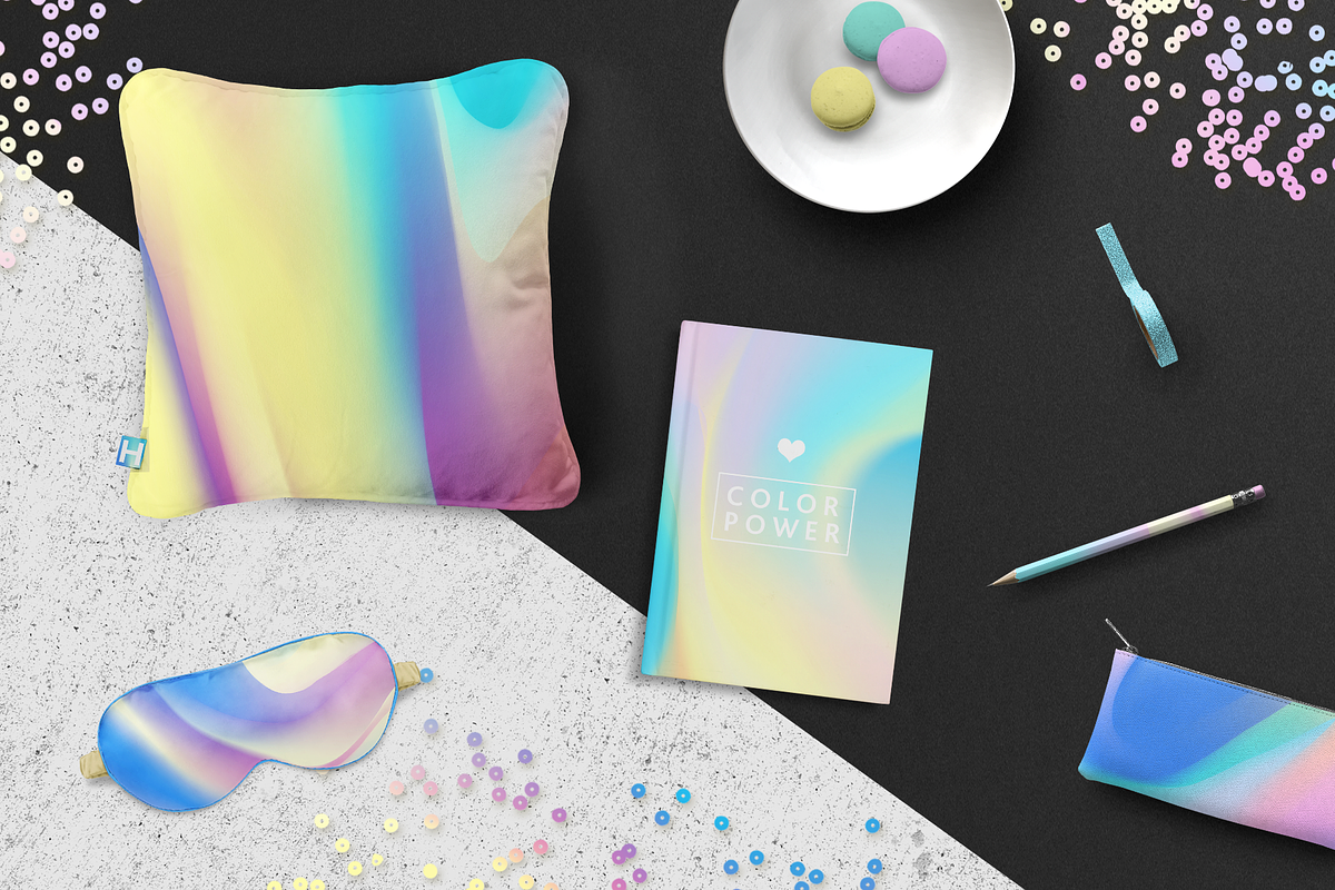 Set Holographic background textures, a Texture Graphic by Uniyok (Photo 7 of 9)