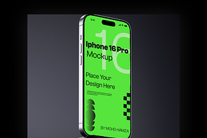Floating iPhone 16 Pro Mockup