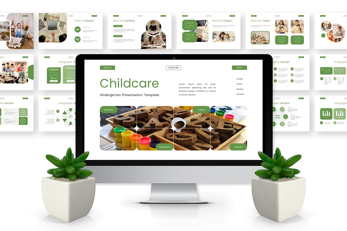 Childcare - Kindergarten Powerpoint preview 5