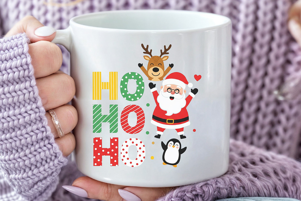 Ho Ho Ho Christmas PNG, an Illustration by Black Bird Studio (Photo 3 of 4)