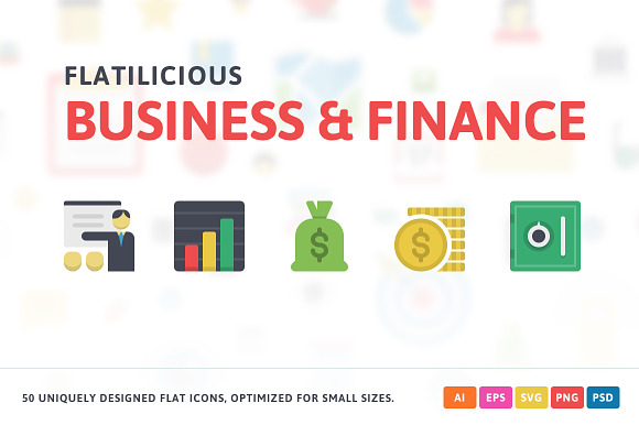 Business Finance Flat Icons