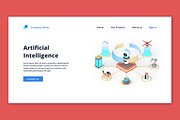 3D AI Illustration, a Scene 3D Model by Flat Icons (Thumbnail 4 of 6)