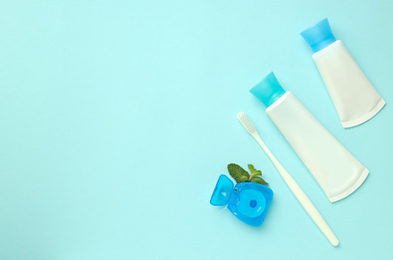 Concept of tooth care, space for text, a Health & Medical Photo by AtlasStudio PRO
