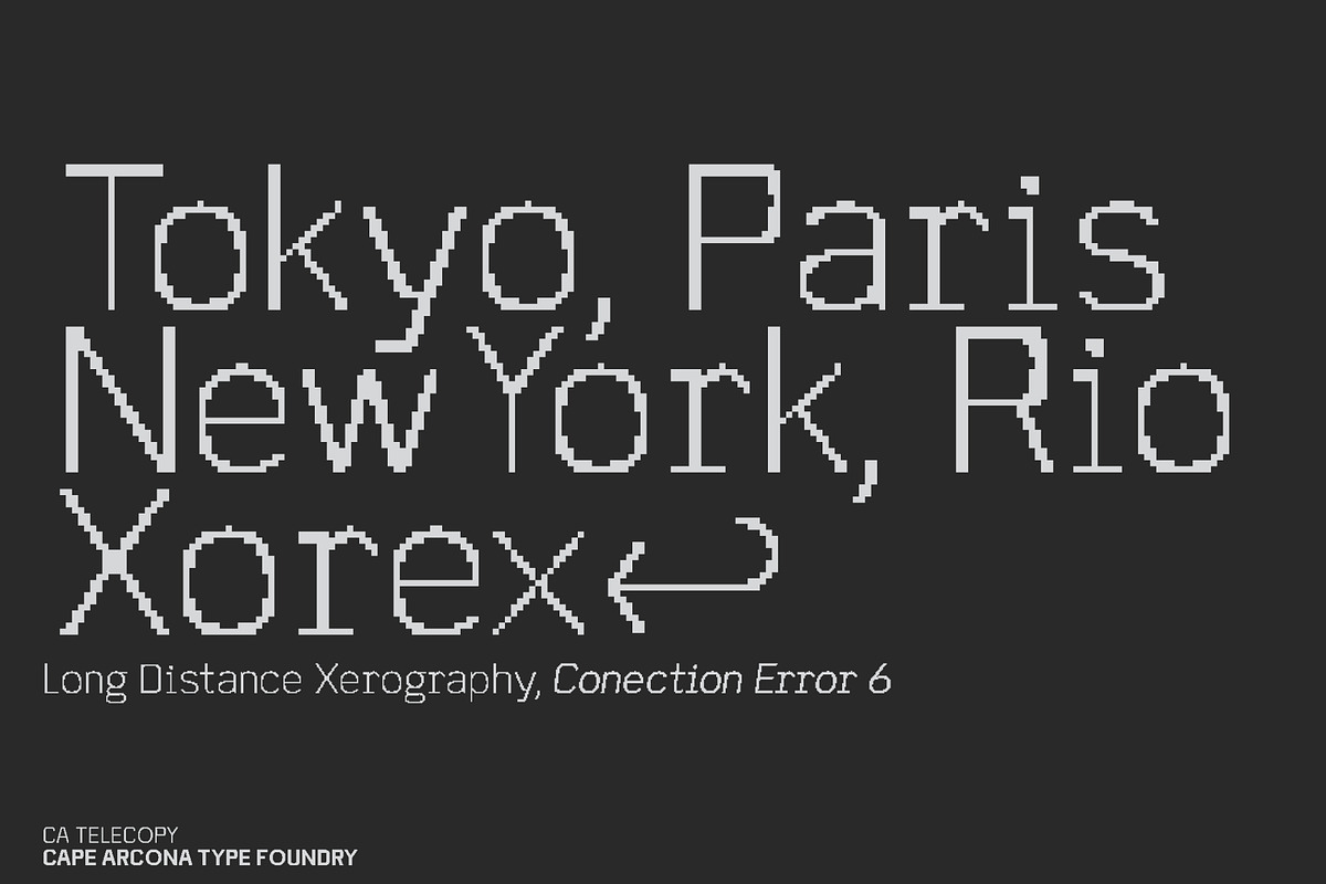 CA Telecopy B, a Sans Serif Font by Cape Arcona Type Foundry (Photo 3 of 15)