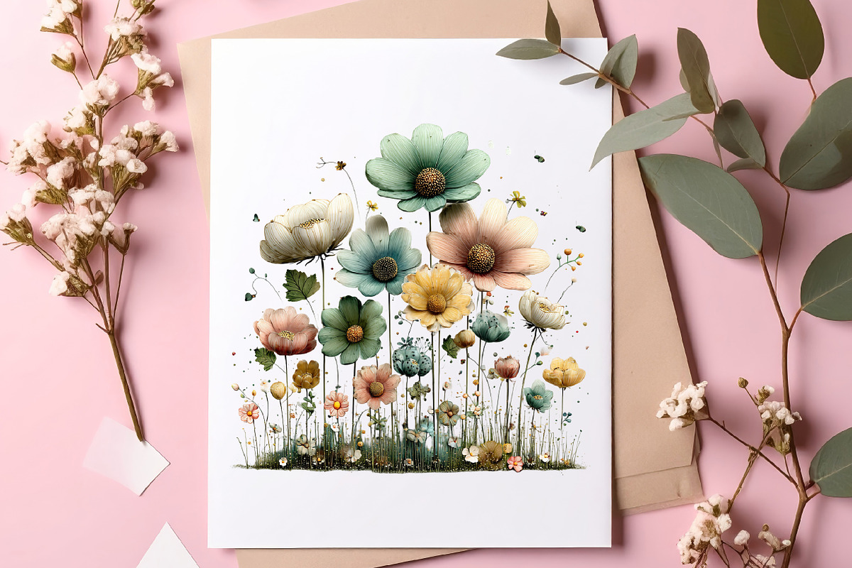 Spring wildflower clipart, an Illustration by SinaCreation (Photo 6 of 11)