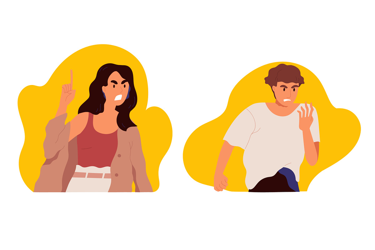 Angry, furious people set, a Person Illustration by Good Studio (Photo 6 of 6)