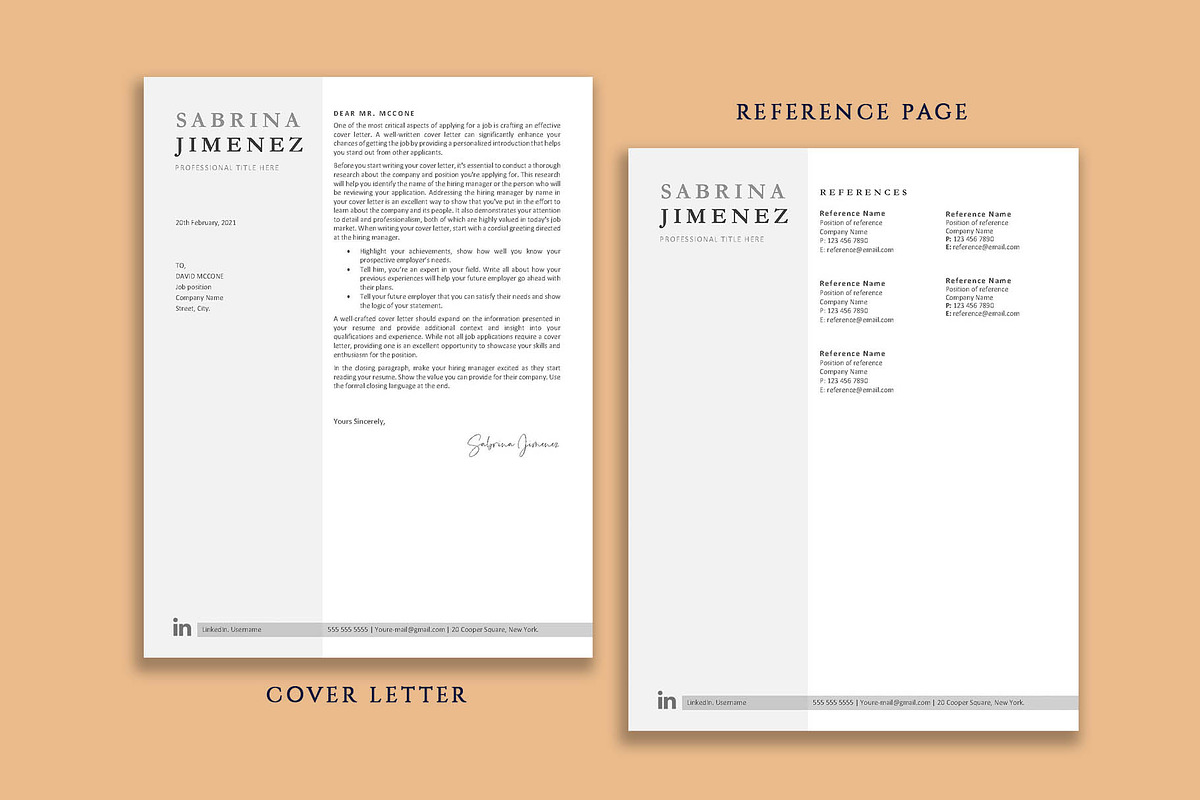 Professional Resume Template Pack, a Resume Template by VictoriousVita (Photo 5 of 8)
