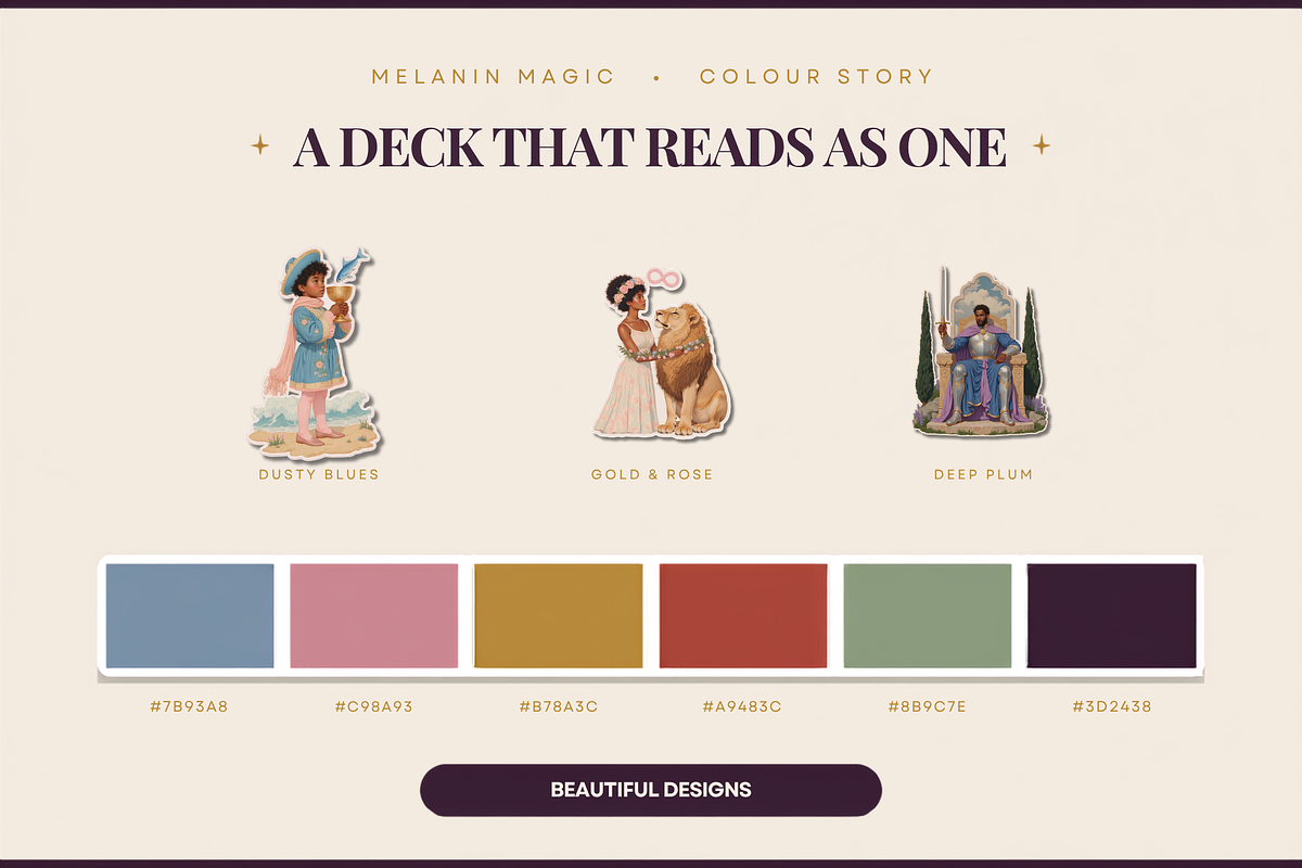 Melanin Magic Tarot Deck Clipart, a Person Illustration by Jakayla Digital Co (Photo 11 of 19)