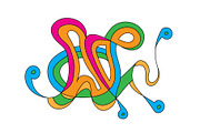 Abstract painting of an octopus, an Animal Illustration by DutchDigitalDesign (Thumbnail 3 of 3)