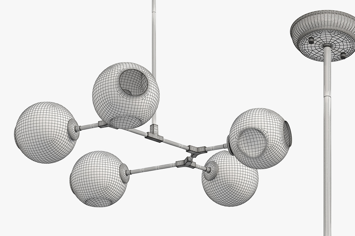 Joybird Atlas Chandelier, a Light 3D Model by 3dmitruk (Photo 10 of 10)