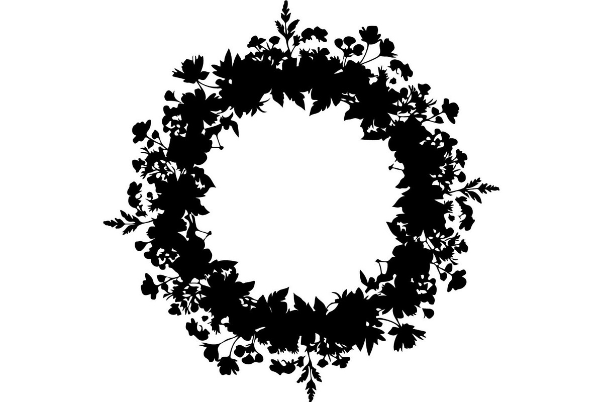 Botanical Laurel Wreath Silhouette, an Object Graphic by Creativeshirt (Photo 15 of 17)