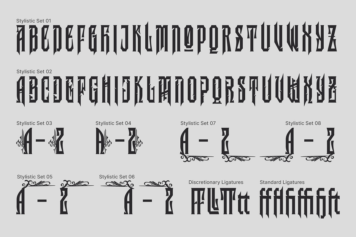 Silvershine, a Symbol Font by Nathatype (Photo 9 of 11)