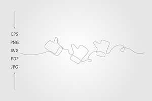 Continues thumb like, an Object Illustration by lawoel