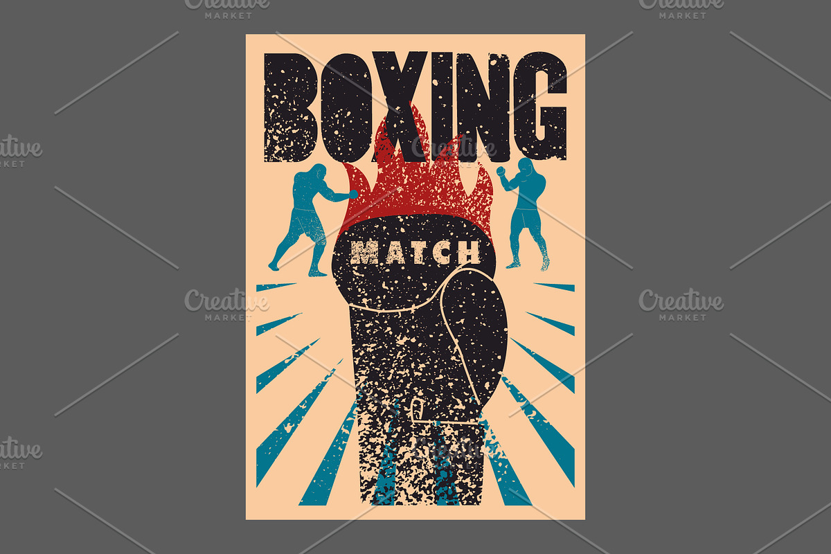 Fight Club grunge vector poster set., a Sport Illustration by PoPaShop (Photo 8 of 8)