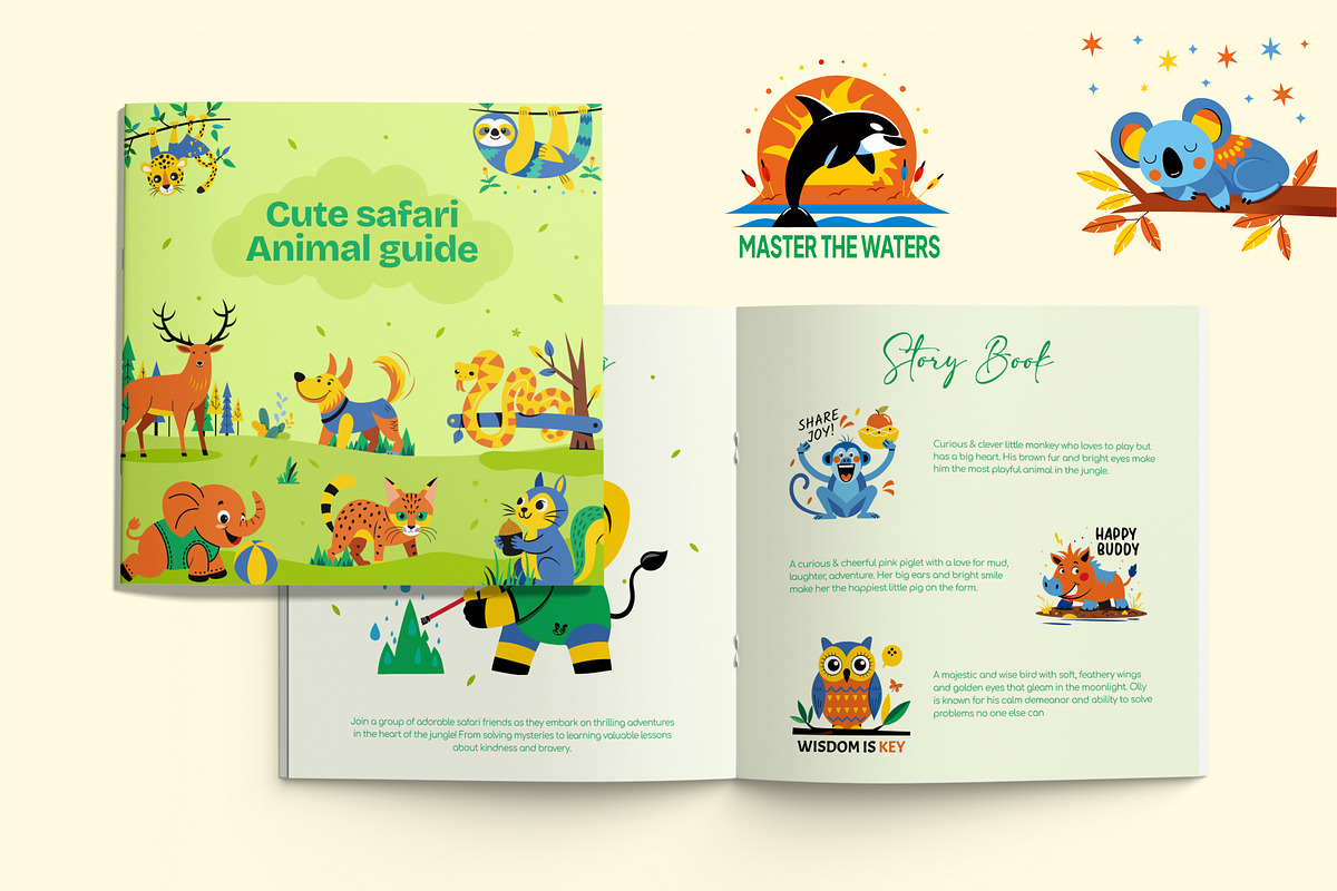 Cute Safari Animal Stickers, an Emoji Icon by Vectors Market (Photo 4 of 9)