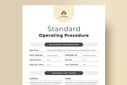 SOP Template, A4, US Letter, a Stationery Template by Niofix (Thumbnail 1 of 7)