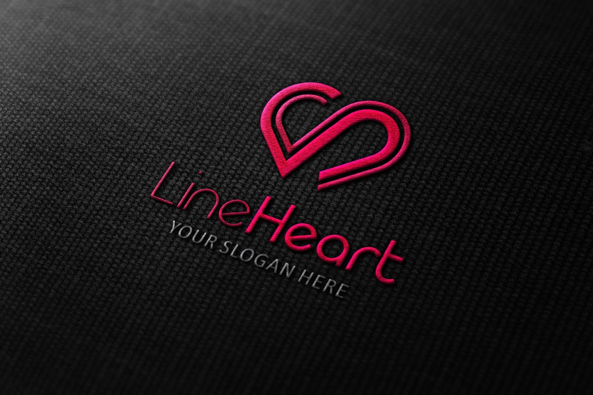 Line Heart Logo Template, a Branding & Logo Template by Kreative Graphics Shop (Photo 5 of 9)
