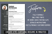 Modern RESUME TEMPLATE with Photo, a Resume Template by LevelUpResume (Thumbnail 2 of 5)