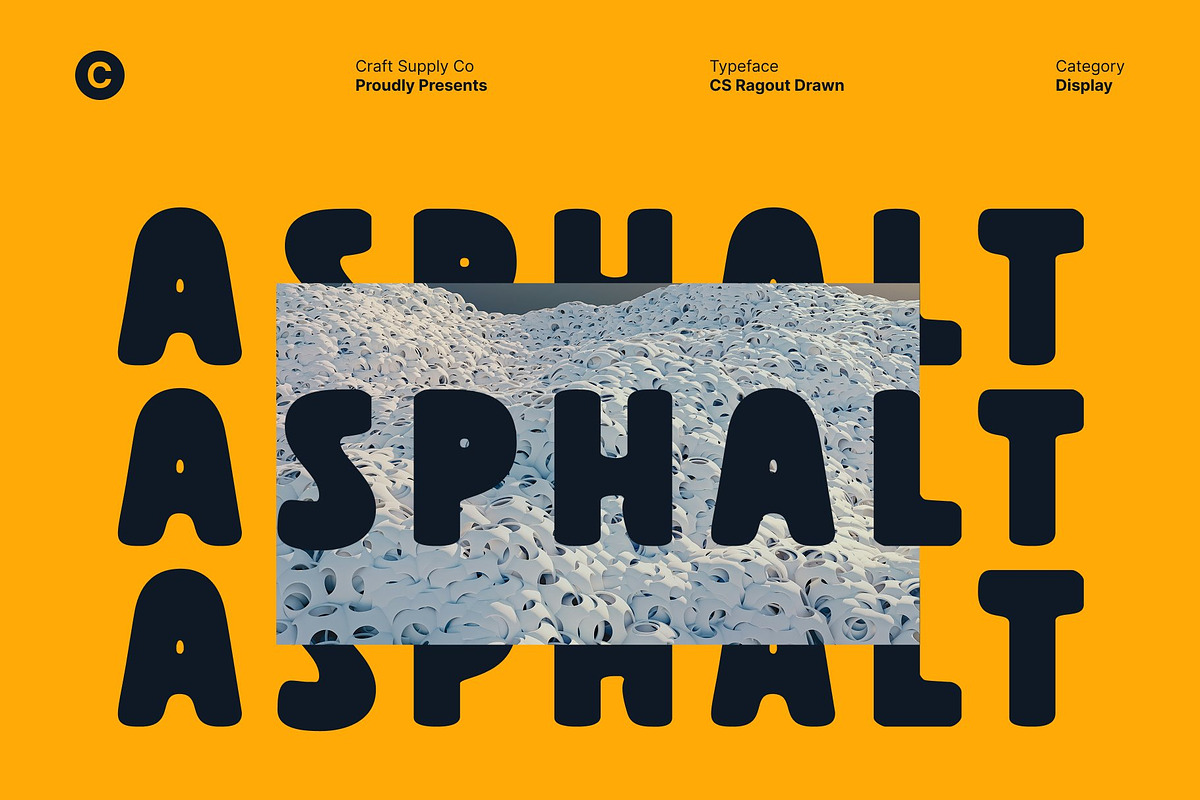 CS Ragout Drawn, a Sans Serif Font by Craft Supply Co. (Photo 7 of 8)