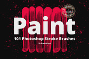 101 Photoshop Paint Stroke Brushes, a Brush Add-On by Graphicfresh (Thumbnail 14 of 14)
