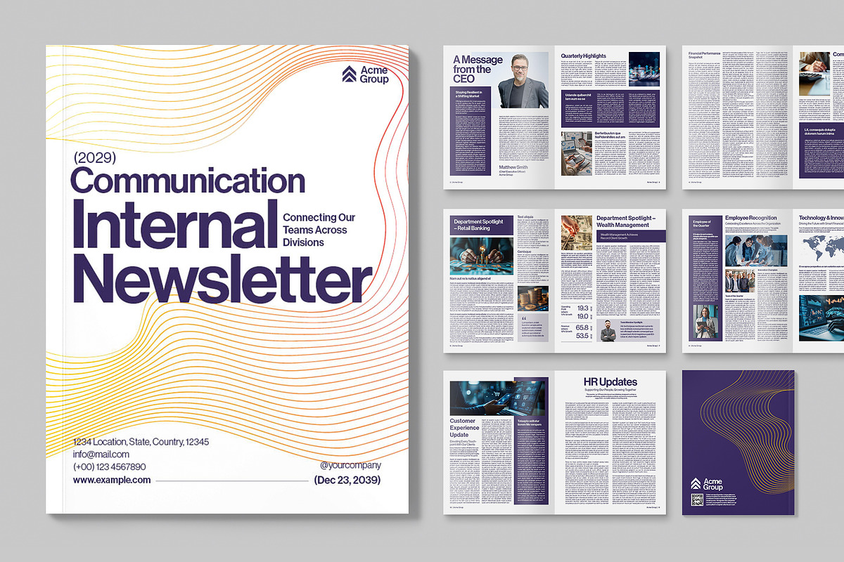 Newsletter Brochure Template, a Brochure Template by BrandPacks