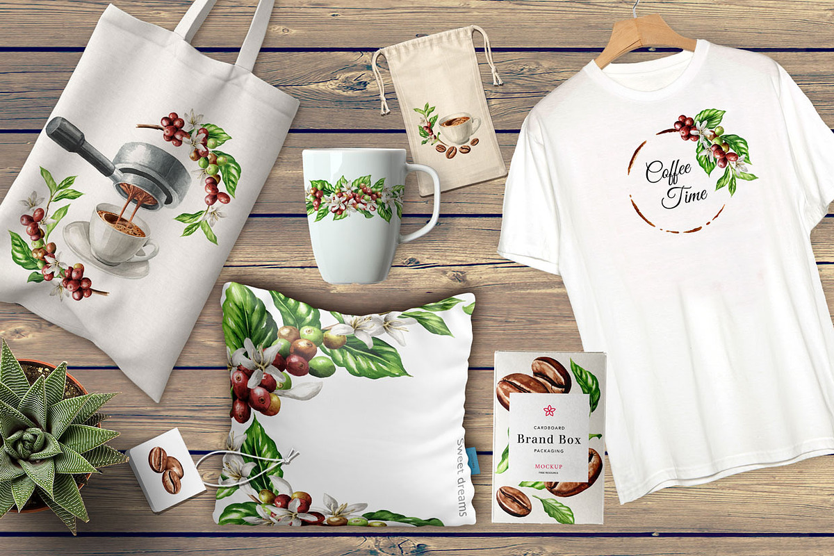 Coffee Time. Watercolor hand drawn, a Food Illustration by Daria Ustiugova (Photo 18 of 18)