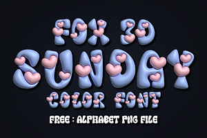 Fox Sunday 3D Color Font