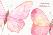 Watercolor Butterfly ClipArt, an Animal Illustration by OllyKo Art (Thumbnail 7 of 7)