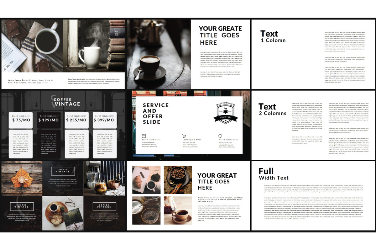 Coffee Vintage Keynote Template, a Presentation Template by Defa Visual (Photo 4 of 11)