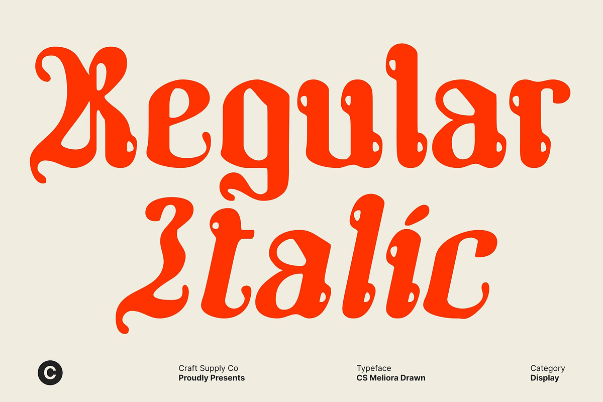 CS Meliora Drawn, a Blackletter Font by Craft Supply Co. (Photo 2 of 8)
