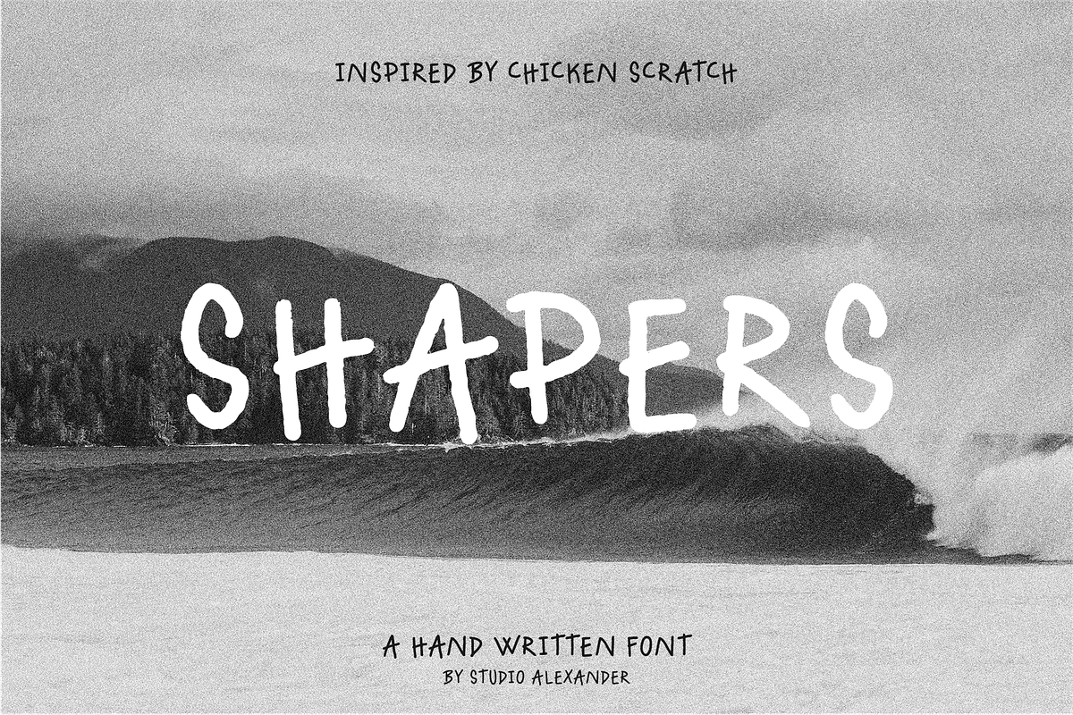 Shapers Font, a Font by Studio Alexander (Photo 1 of 7)