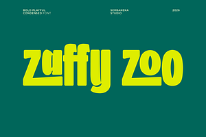 Zaffy Zoo Bold Playful Kids Font
