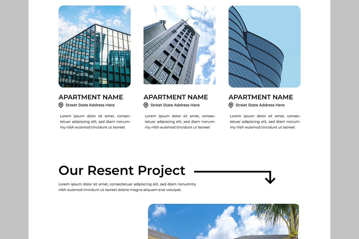 Real Estate Landing Page, an UI Kit Template by CreativeShaper (Photo 3 of 6)